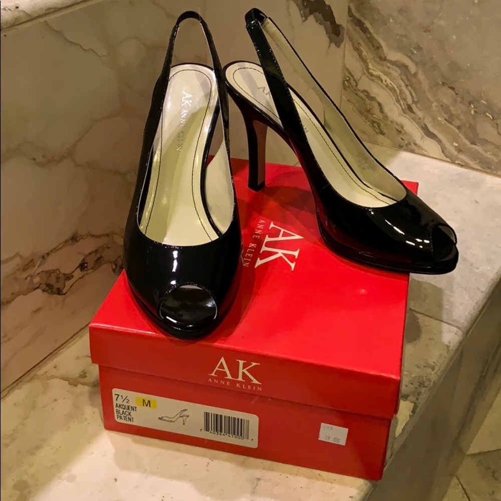 Anne Klein Akquent Peep-Toe High Heels